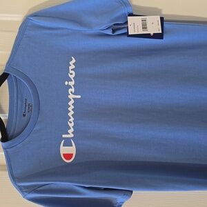 CHAMPION BRAND SIGNATURE BOYS BLUE SHORT SLEEVE TEE-SHIRT SIZE XL 18/20